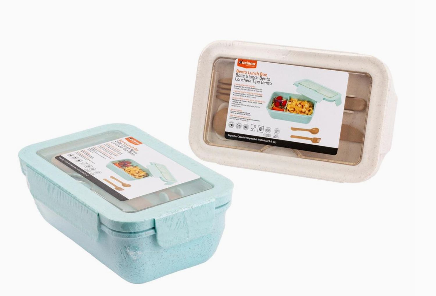 Luciano Gourmet Bento Lunch Box with Cutlery