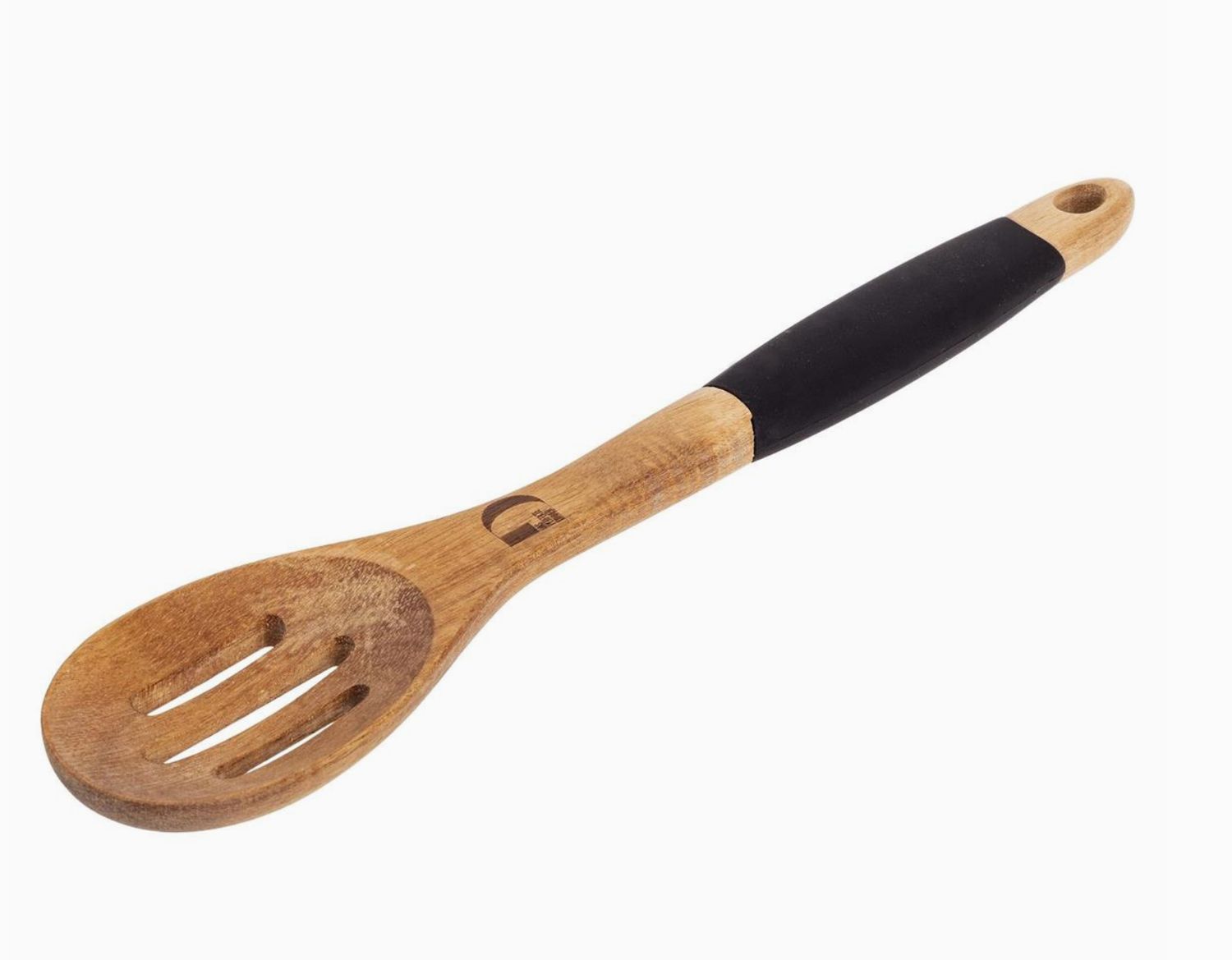 Luciano Gourmet Acacia Wood Slotted Spoon