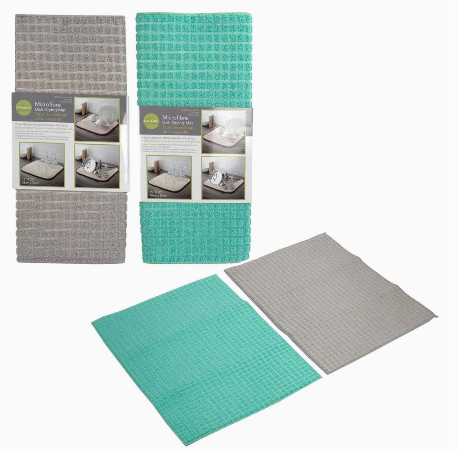 L.Gourmet 15" X 20" Dish Drying Mat