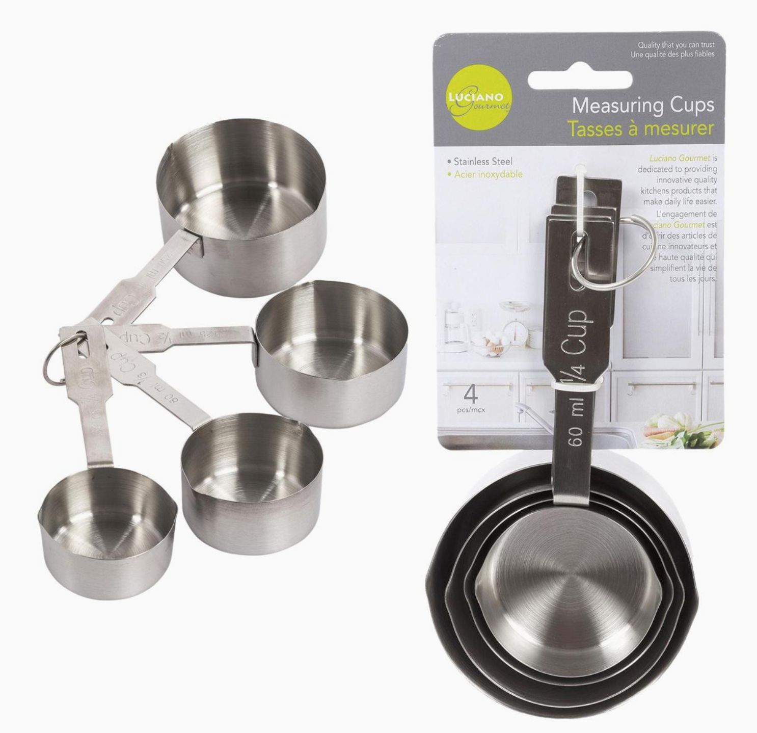 L.Gourmet 4-pc S/S Measuring Cup