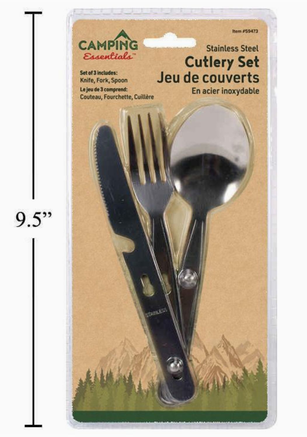 Camping 3pcs Cutlery Set