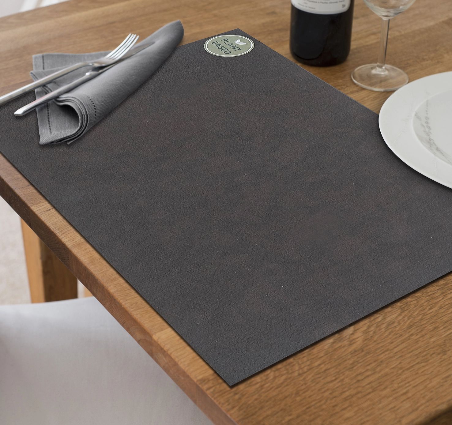 Plant Based Placemat Walnut Shell Crimson