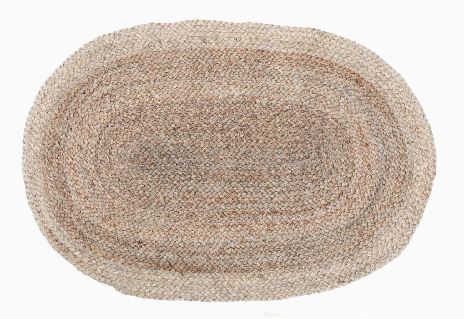 Oval Braided Jute Mat 24 X 36
