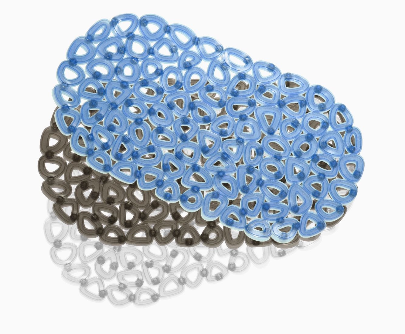 Geo Tub Mat with Suction Asstd Cols