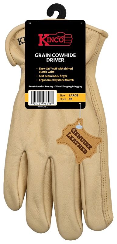 GLOVES DRIVER COWHIDE