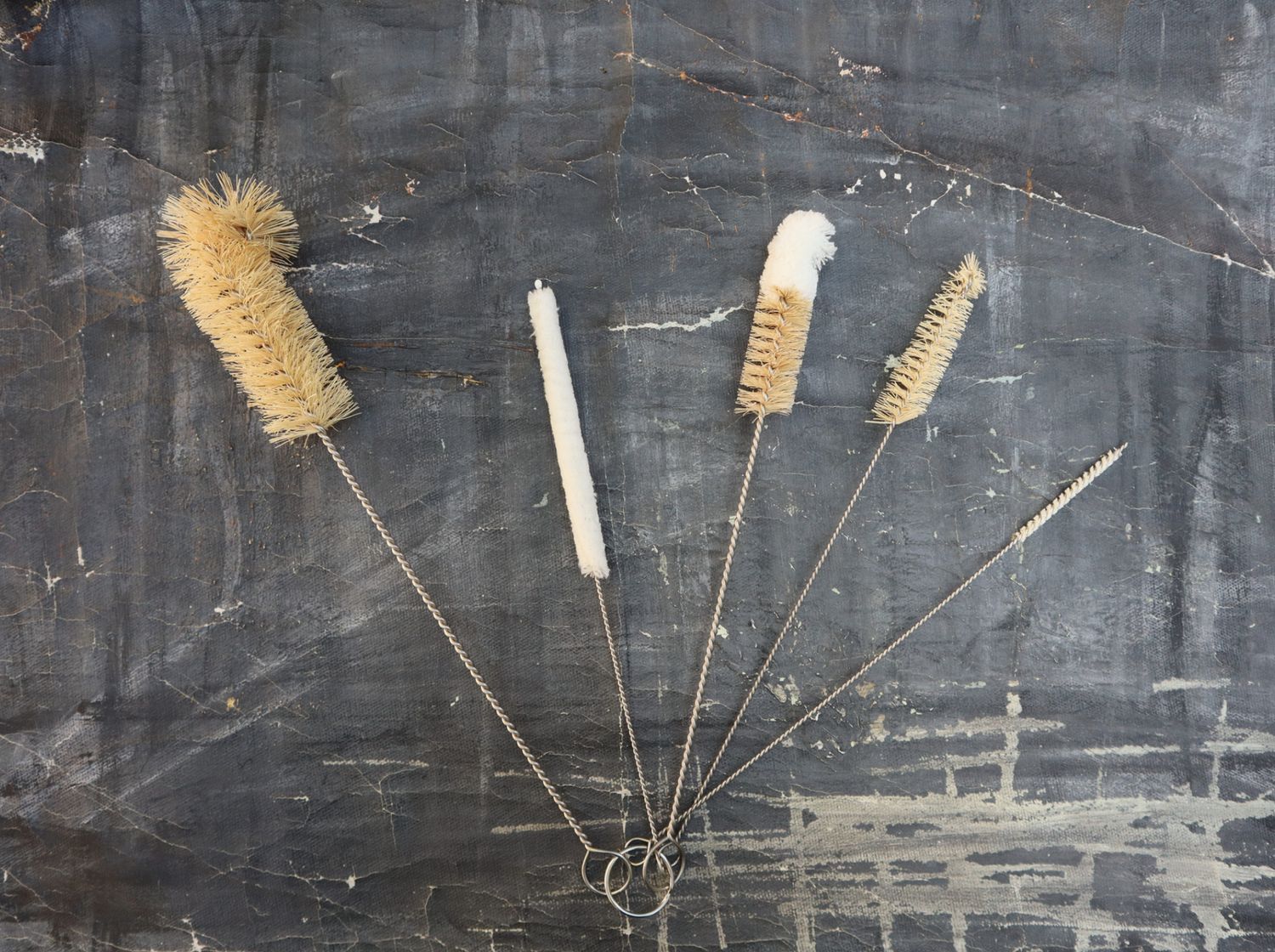 Set of 5 Sisal Bottle Brushes