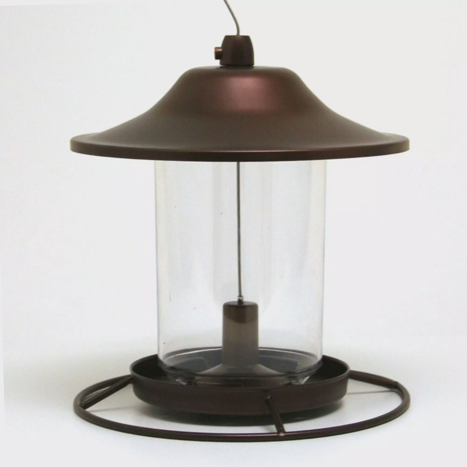 Perky-Pet Panorama Hopper Seed Feeder – 2 lb Capacity (Brown)