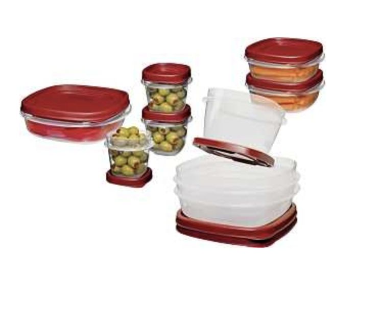 18 pc Rubbermaid easy find lids