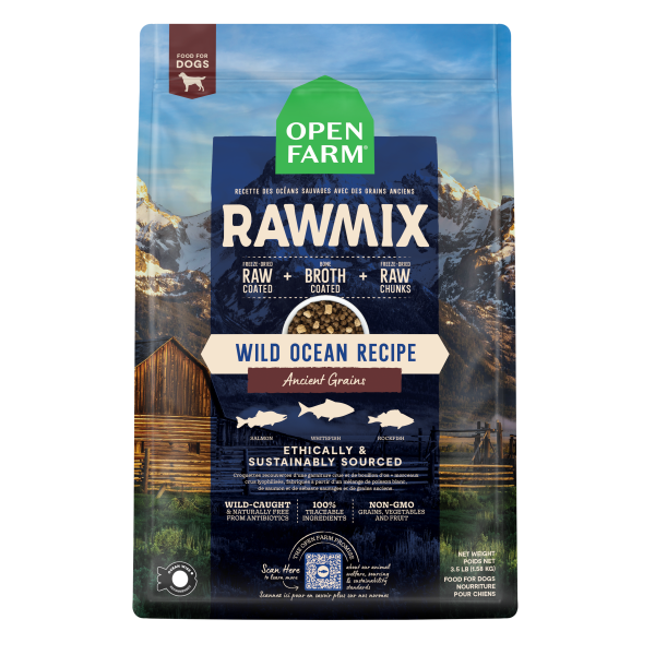 Open Farm Dog RawMix Ancient Grain Wild  Ocean 20 lb
