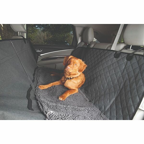 Dirty Dog 3in1 Seat Cover &amp; Hammock Grey 54X58"