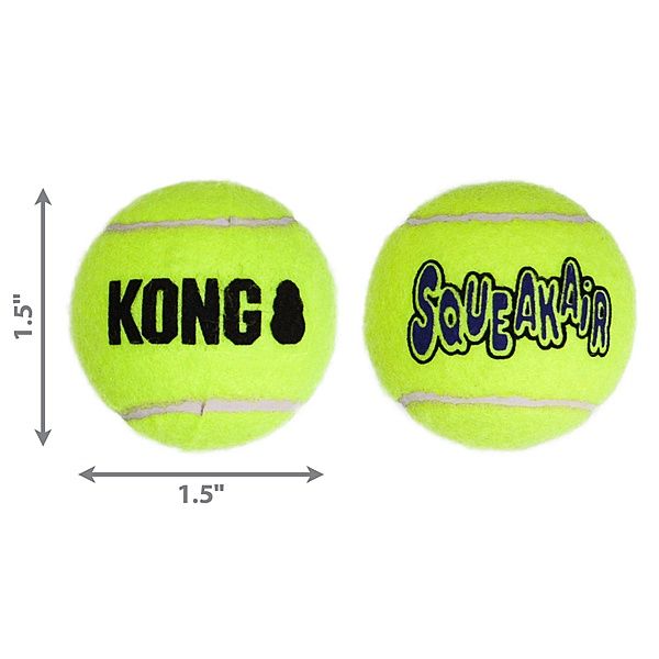 AirDog Squeaker Tennis Ball  3PK, Size: XSmall