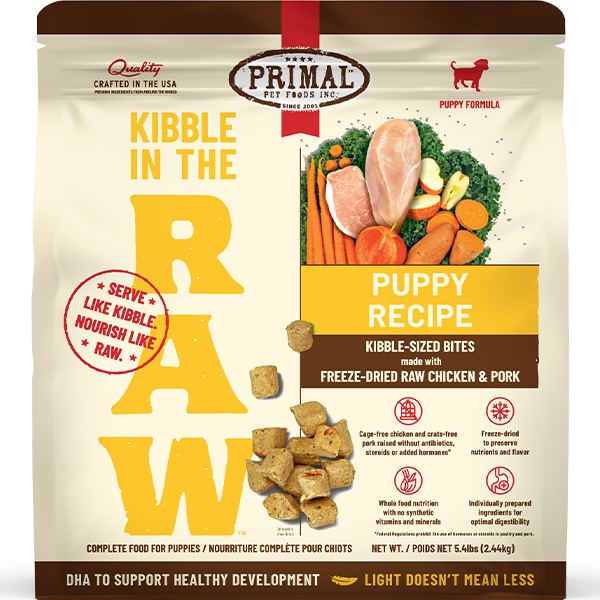 Primal Dog Kibble in the Raw Puppy, Size: 5.4 lb