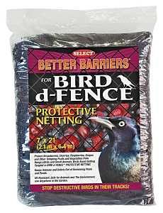 Bird Netting, Black, 5/8 x 5/8 in Mesh, 7 x 21 ft Coverage