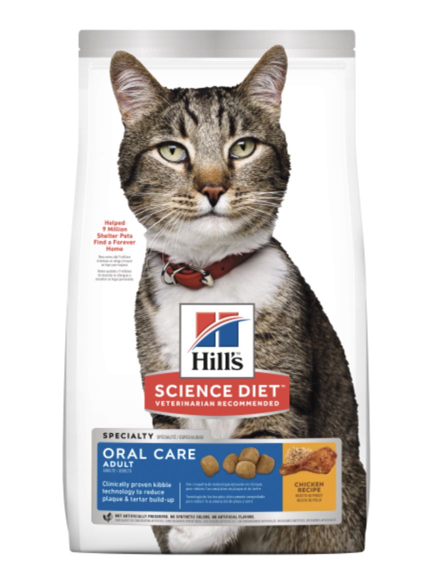 Hill's Science Diet Cat Adult Oral Care Chicken 15.5 lb