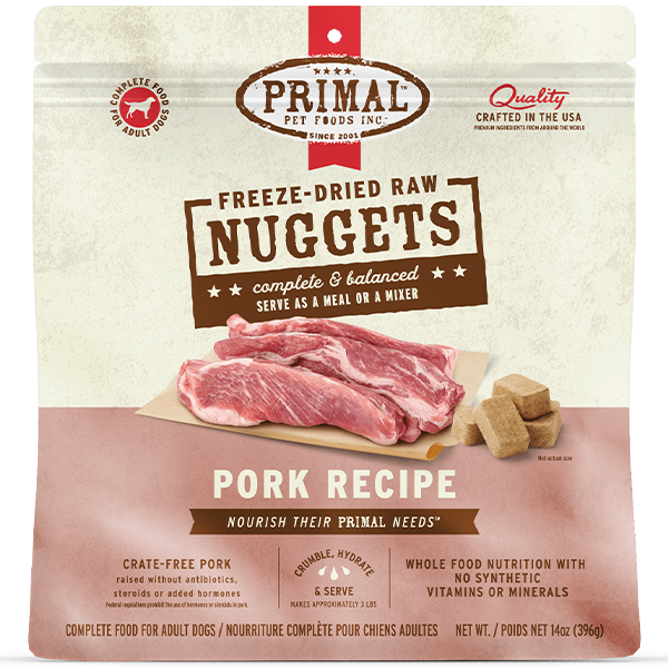 Primal Dog Freeze Dried Pork 14 oz