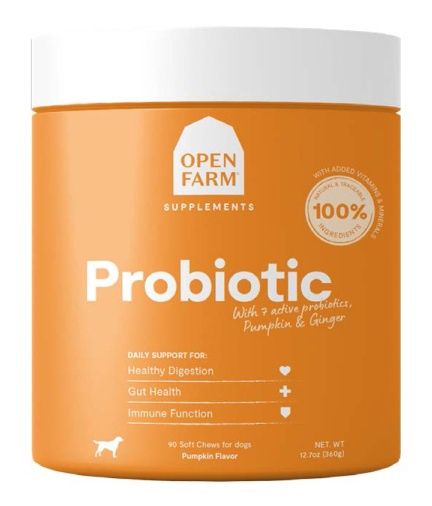 Open Farm Dog Supplement Probiotic  Chews 90 ct