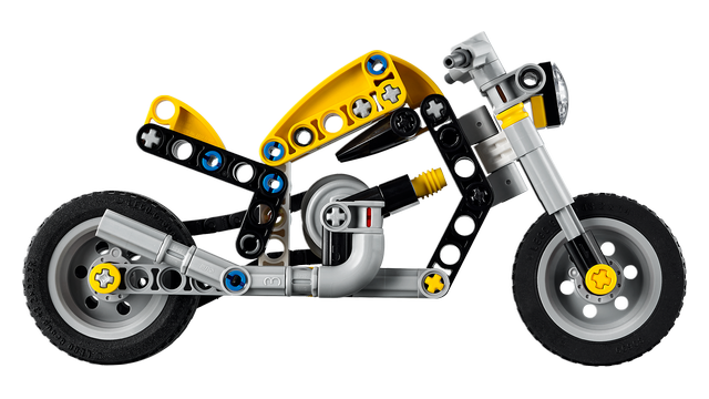 42225 Yellow Motorcycle