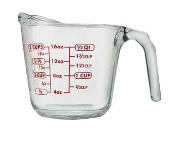 Anchor Hocking Measuring Cup, Glass, 2-Cup