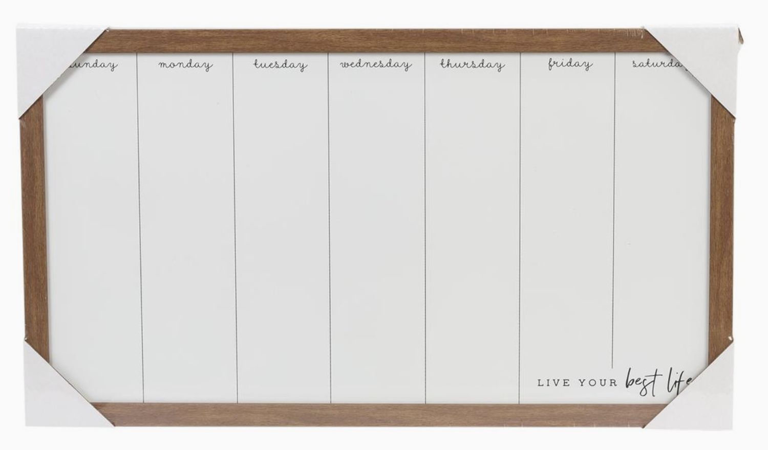 12x22in Magnetic Dry Erase Weekly Planner