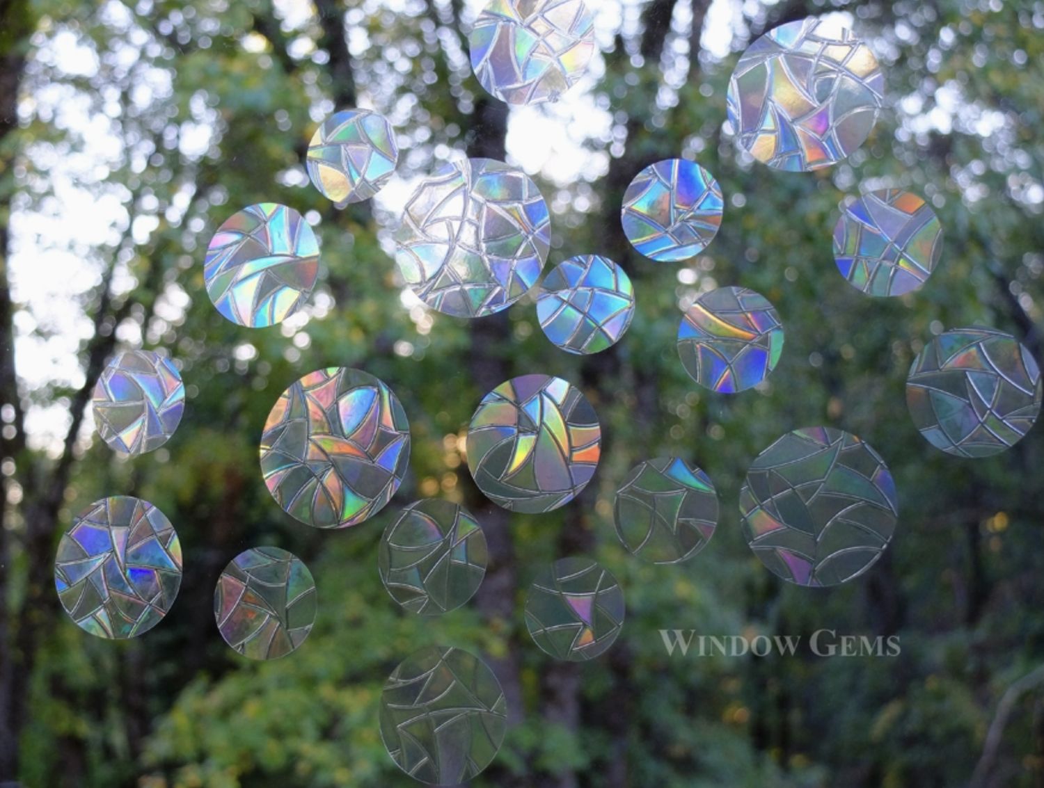 Dots Window Clings - Bird Strike Decals - Prismatic