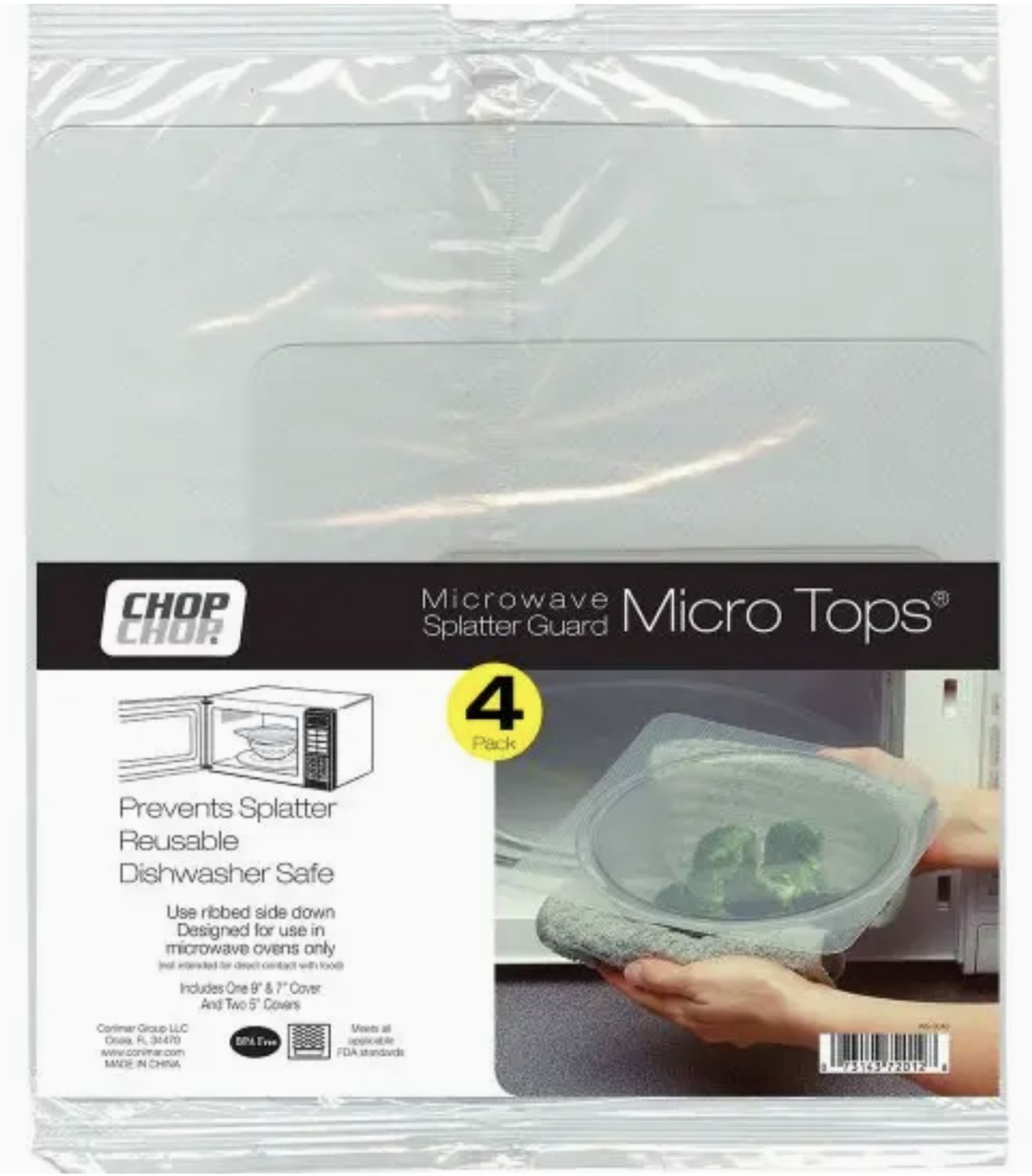 Chop Chop® Micro Tops® Microwave Splatter Guard