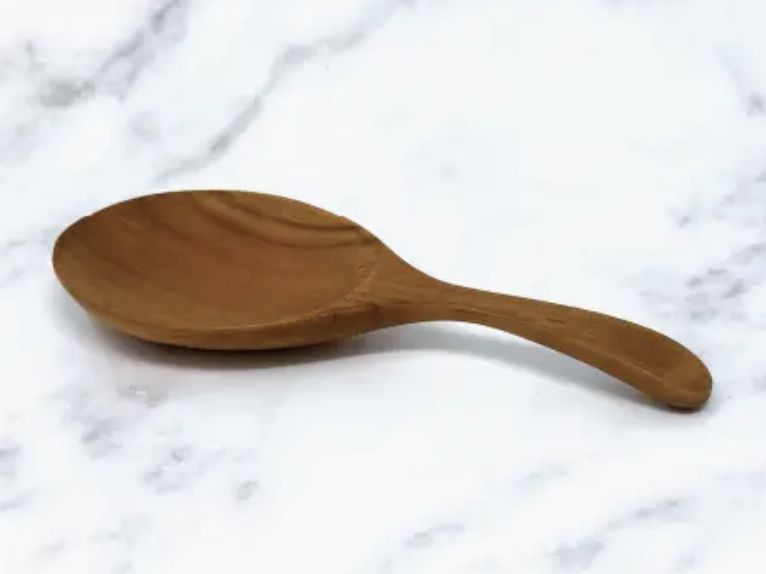 Teak Rice Serving Spoon 7"