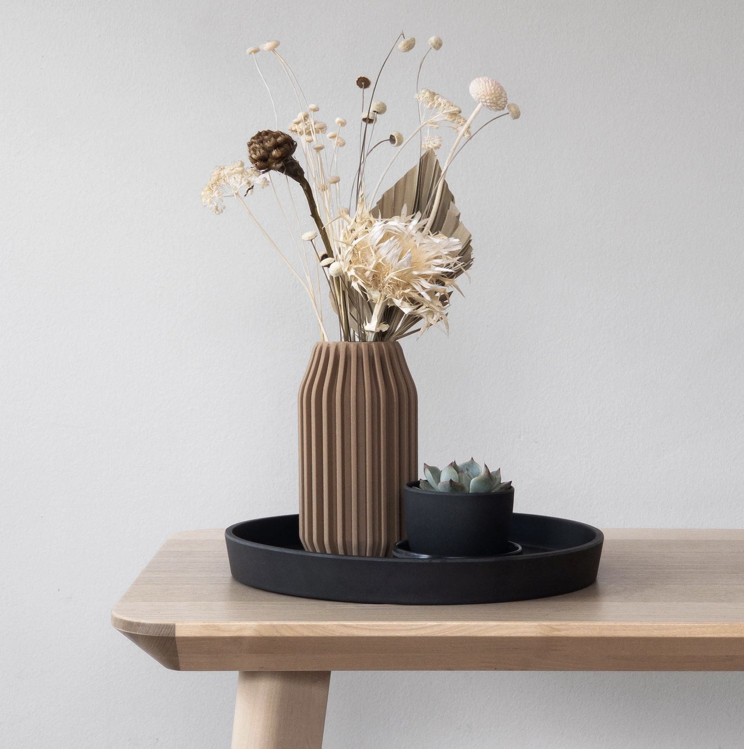 11” Bamboo Fibre Decor Tray