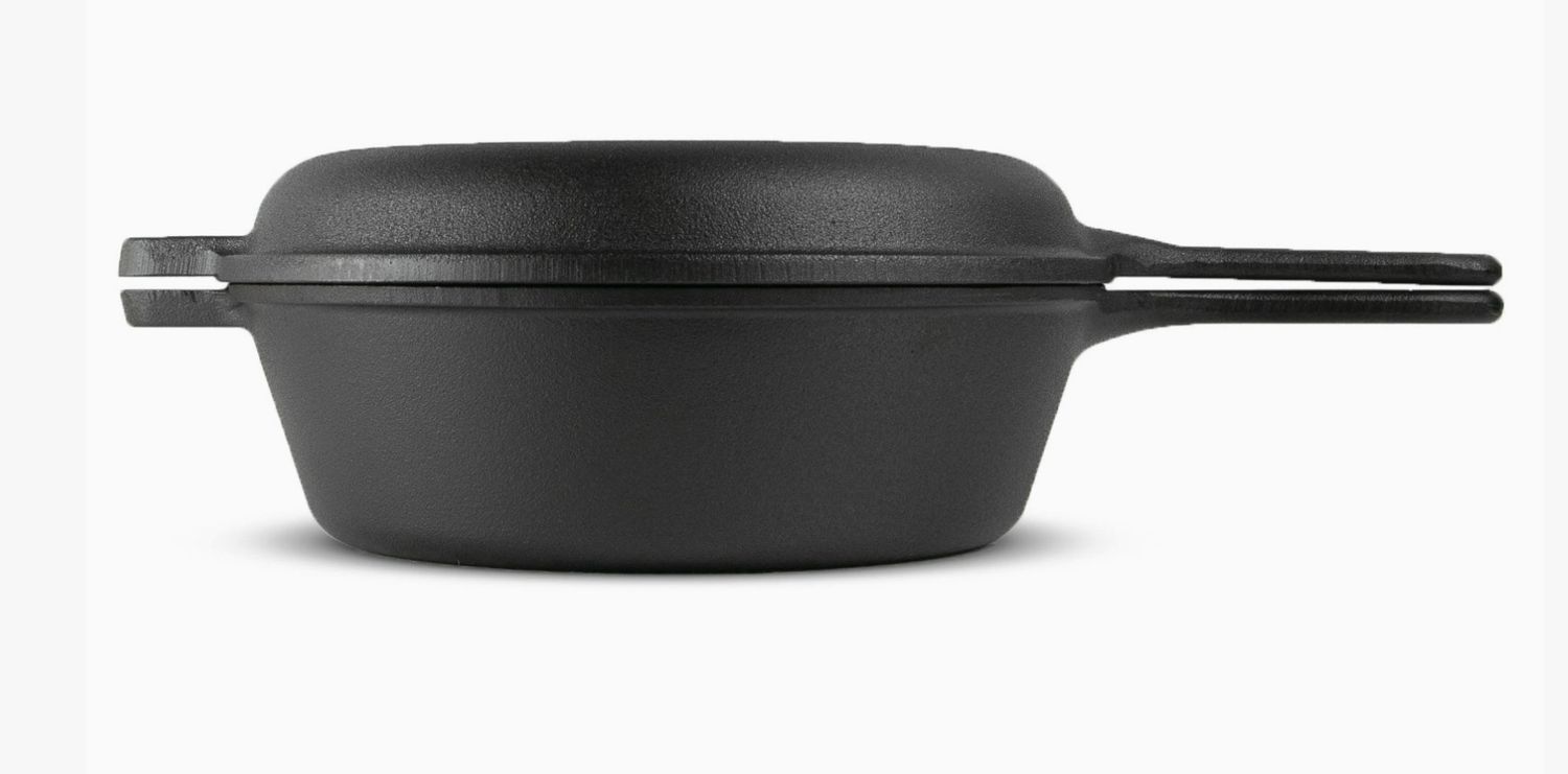 Combo Cooker 3.2qt Wok with 10.25" Skillet Lid and Silicon Glove