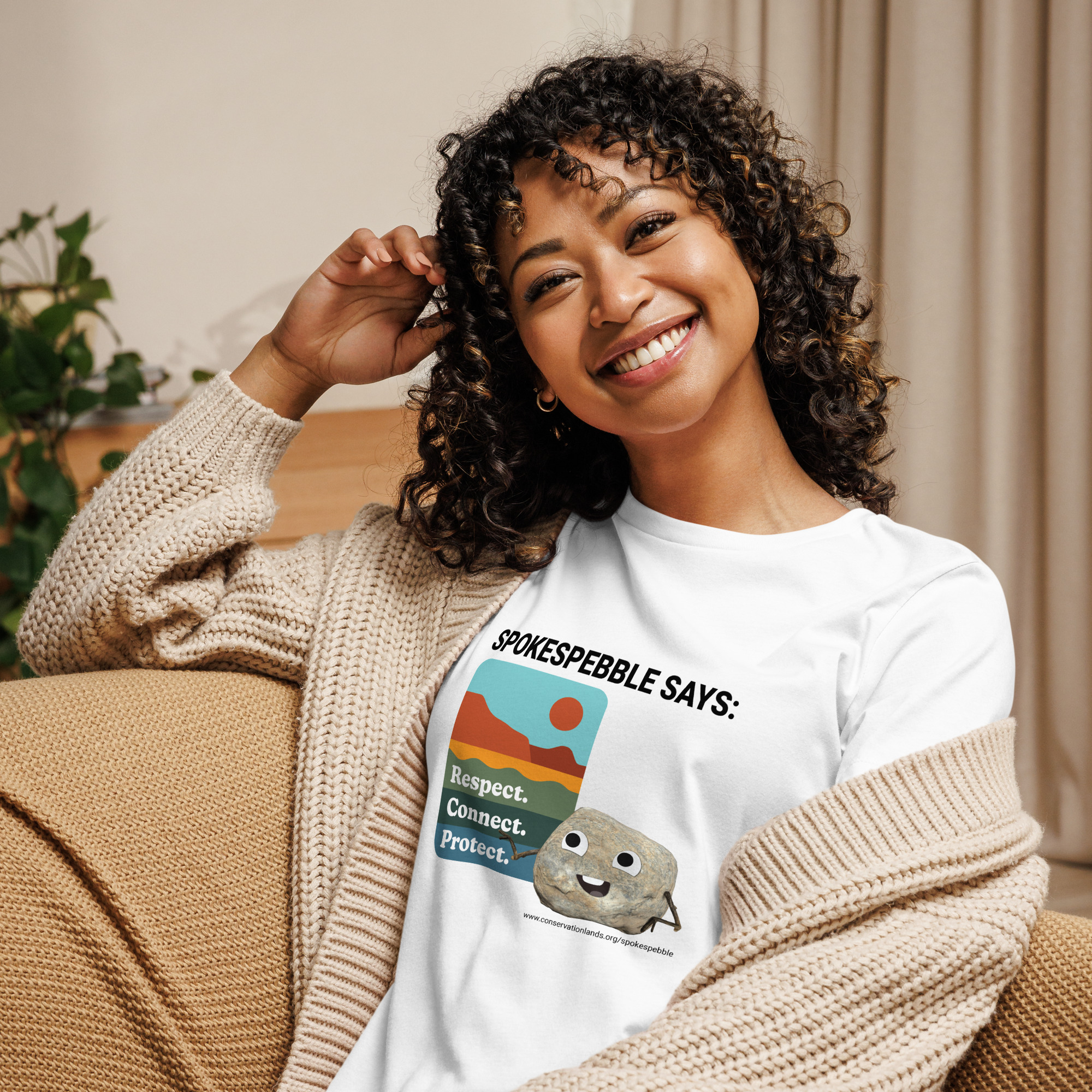 Spokespebble T-Shirt - Women's Relaxed Fit