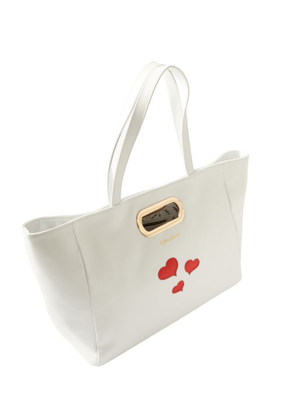 Fashion Tote in White on the right side