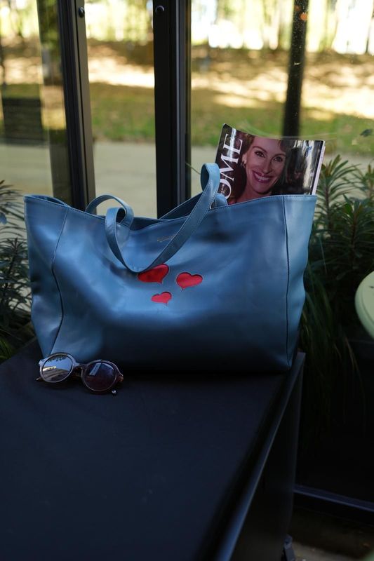 THE WISHES TOTE HANDBAG Leather sourced from LWG Silver rated tanneries