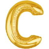 C GOLD 40" LETTER BALLOON