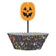 PUMPKIN FACES CUPCAKE KIT 24PC