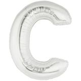 C SILVER 40" LETTER BALLOON