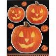 PUMPKIN GLOW WINDOW CLINGS SHEET