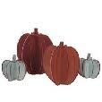 ELEGANT THANKSGIVING PAPER BOARD PUMPKIN DECOR 4CT