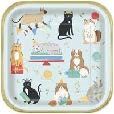 PAWTY ANIMALS 9" DINNER PLATES 8CT