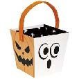 BATS &amp; BOOS HALLOWEEN PAPER BOARD BUCKET