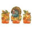 TRADITIONAL THANKSGIVING MINI HONEYCOMB CENTERPIECES 3CT ASSORTED