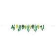SAFARI LEAVES FOIL PAPER GARLAND 7FT