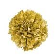 METALLIC GOLD 16" HANGING TISSUE POM
