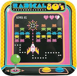 FUN RADICAL 80'S DINNER PLATE
