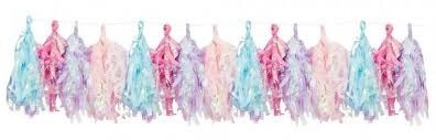 IRIDESCENT TASSEL GARLAND – 6-count
