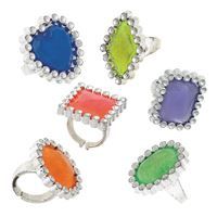PARTY FAVOR GEM RINGS 12CT
