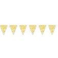 YELLOW DOTS FLAG BANNER 12FT