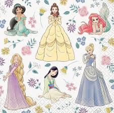 DISNEY PRINCESS BEV NAPKINS 16CT