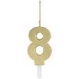 CANDLE GOLD SPARKLER 8