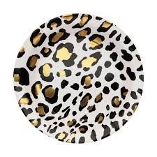 LEOPARD DESSERT PLATES 8CT