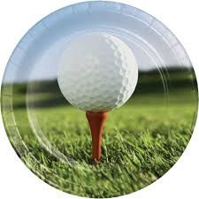 PAPER PLATE LARGE GOLF