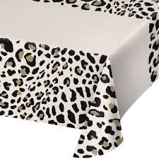 LEOPARD PAPER TABLECOVER